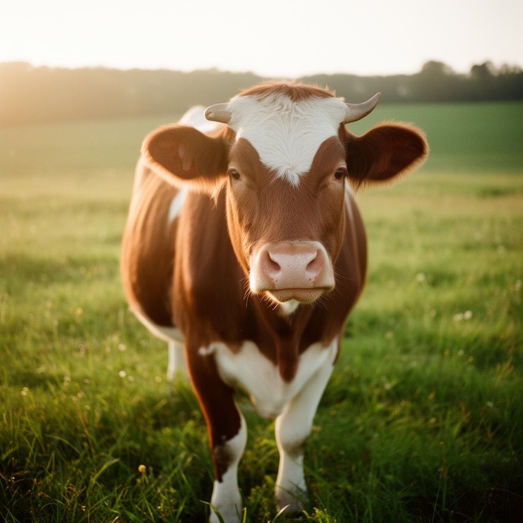 A free, happy cow